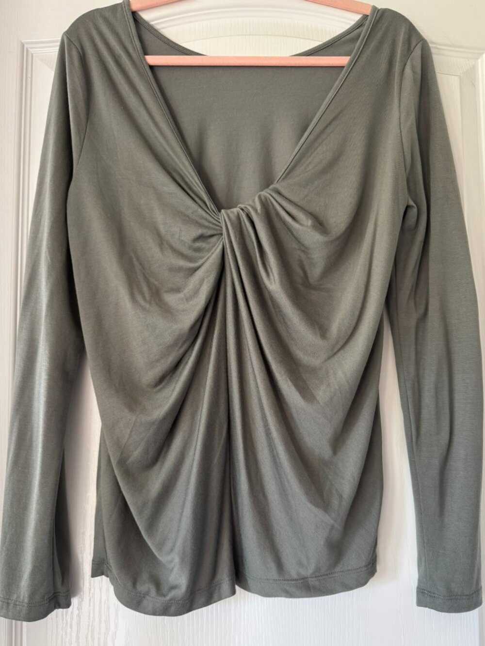 Reversible! Athleta Waterfall Twist Top in Green